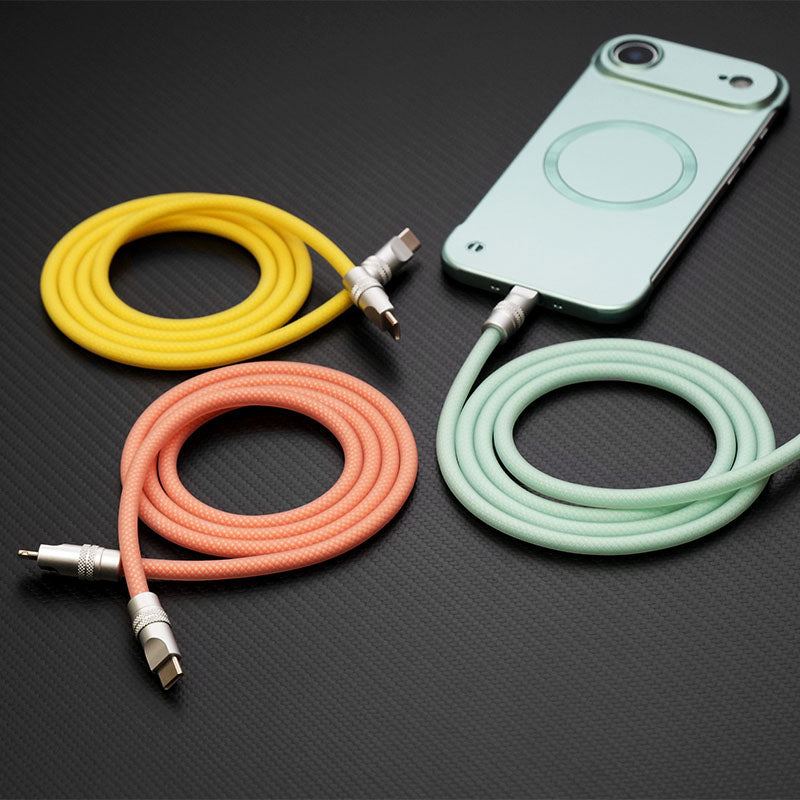 "See Through Chubby" Ultra Soft Transparent Braided Charging Cable - Image 5