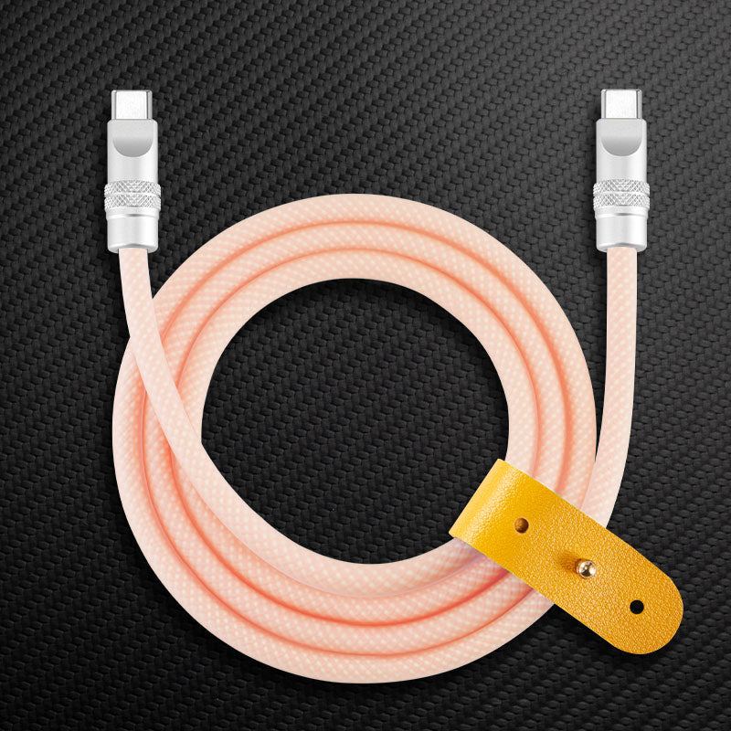 "See Through Chubby" Ultra Soft Transparent Braided Charging Cable - Image 6