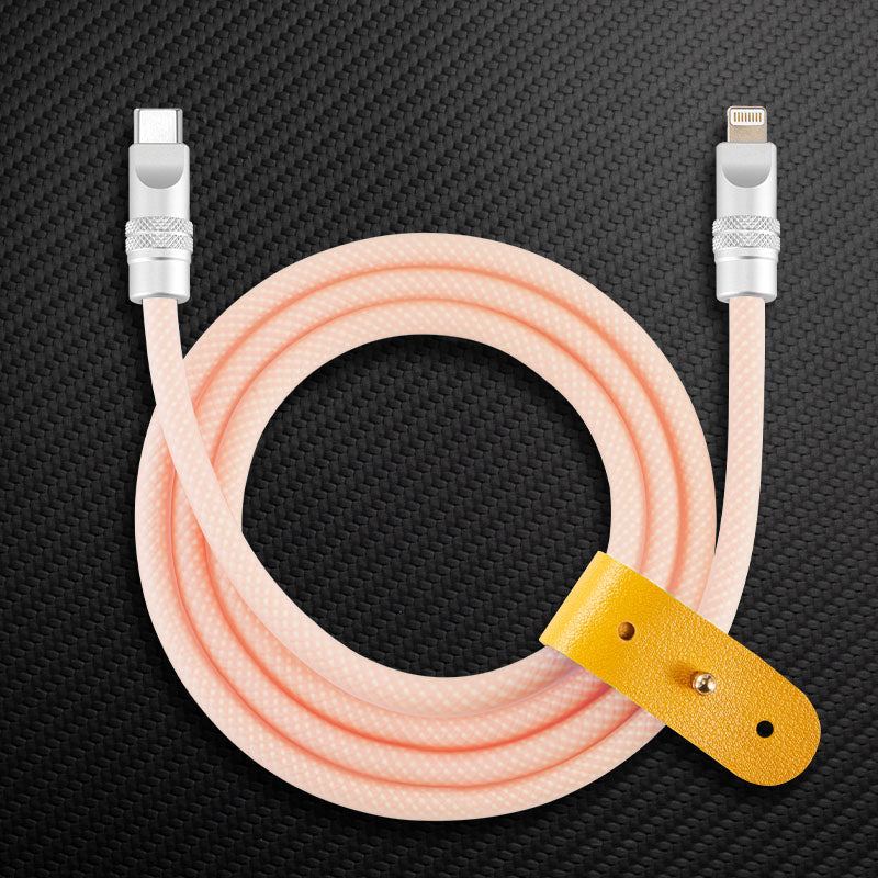 "See Through Chubby" Ultra Soft Transparent Braided Charging Cable - Image 7