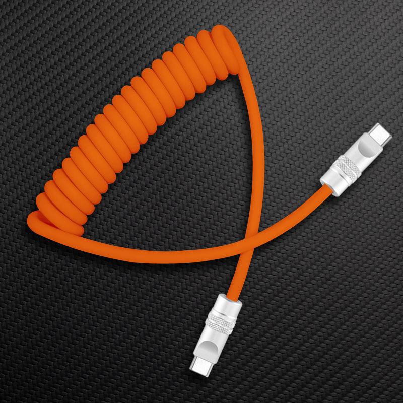 "Soft Chubby" 240W Spring Silicone Fast Charge Cable - Image 11