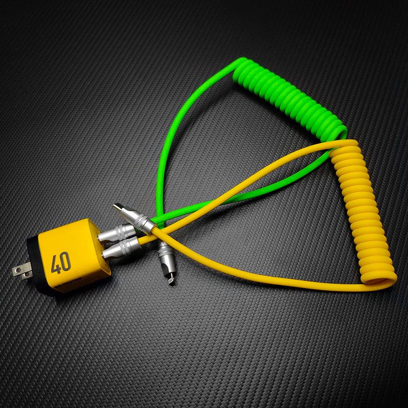 "Soft Chubby" 240W Spring Silicone Fast Charge Cable - Image 2