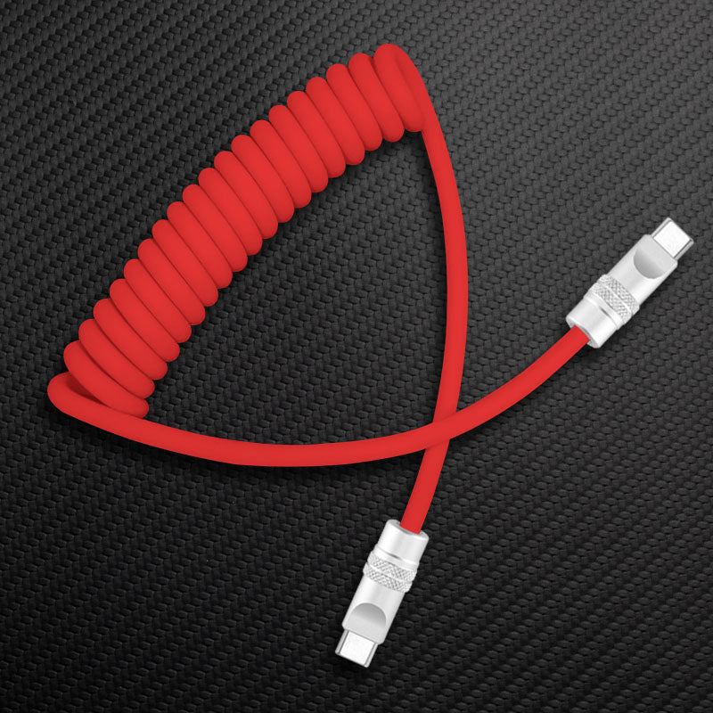 "Soft Chubby" 240W Spring Silicone Fast Charge Cable - Image 35