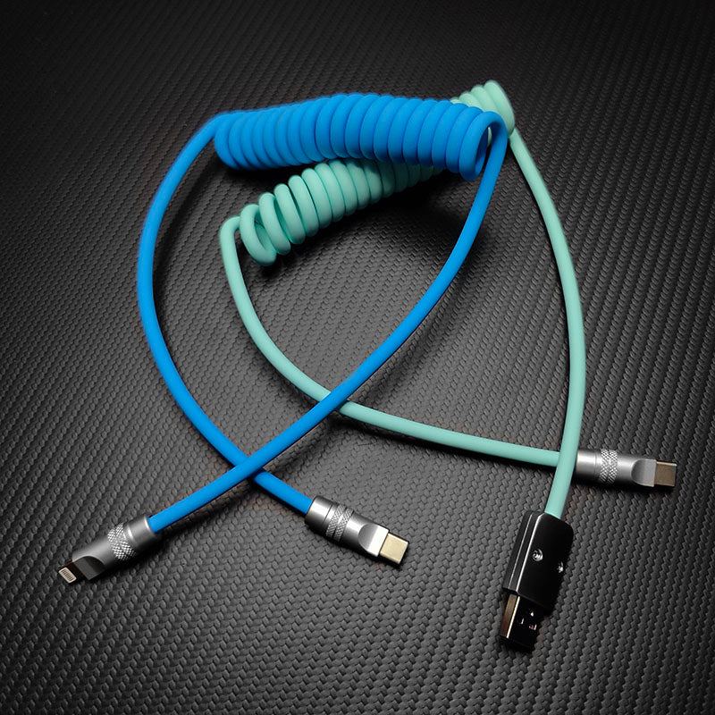 "Soft Chubby" 240W Spring Silicone Fast Charge Cable - Image 4