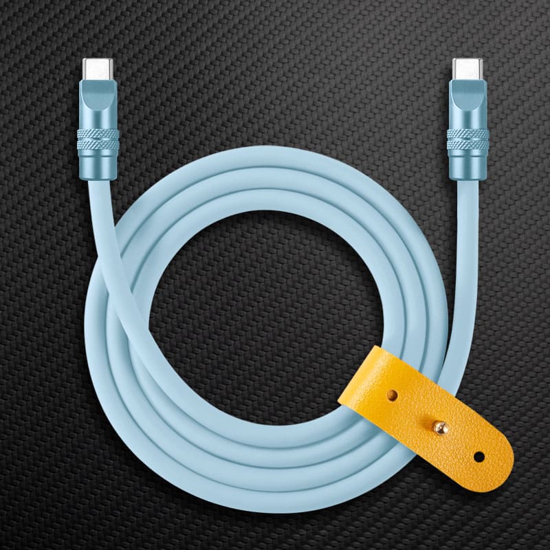 "TechnoGloss" 240W Reflective Shine Charge Cable (C+Lightning) - Image 10