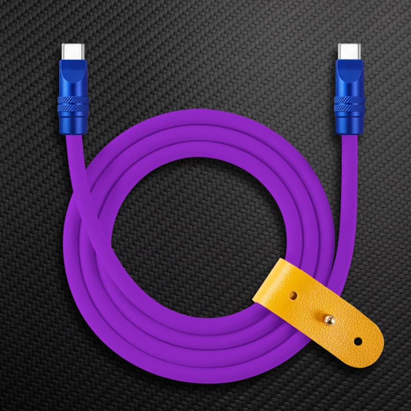 "TechnoGloss" 240W Reflective Shine Charge Cable (C+Lightning) - Image 13