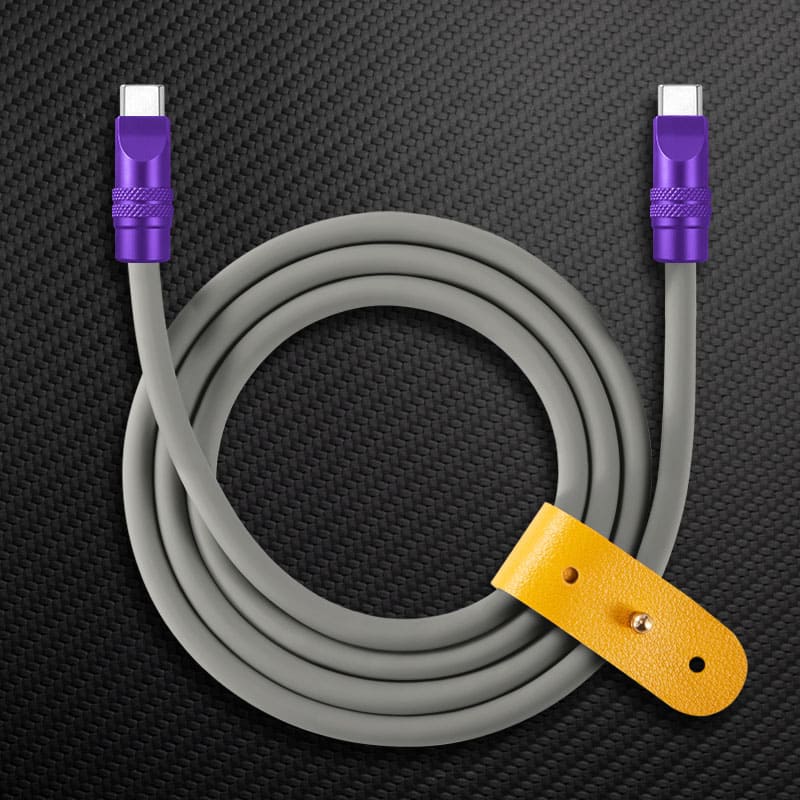"TechnoGloss" 240W Reflective Shine Charge Cable (C+Lightning) - Image 21