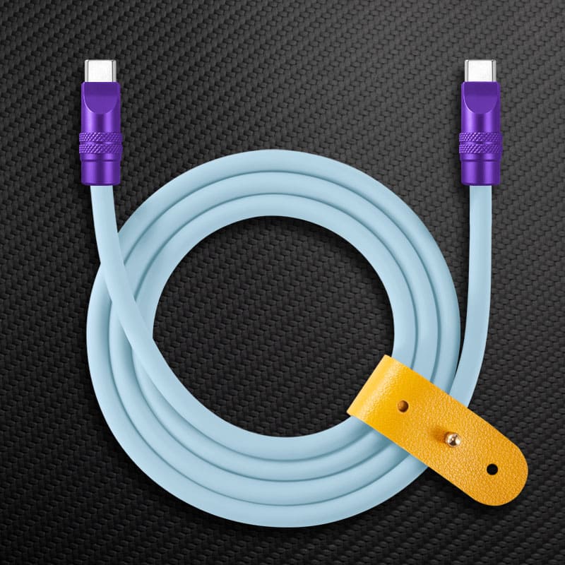 "TechnoGloss" 240W Reflective Shine Charge Cable (C+Lightning) - Image 22