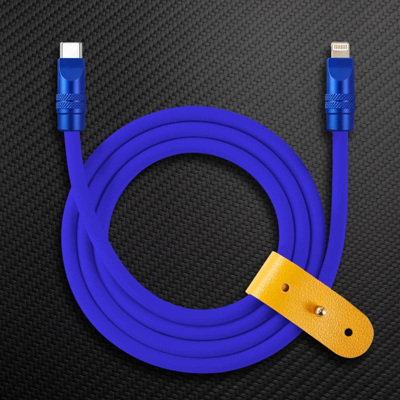 "TechnoGloss" 240W Reflective Shine Charge Cable (C+Lightning) - Image 36