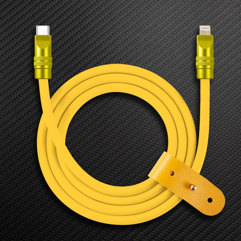 "TechnoGloss" 240W Reflective Shine Charge Cable (C+Lightning) - Image 39