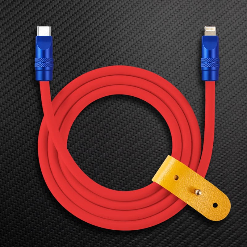 "TechnoGloss" 240W Reflective Shine Charge Cable (C+Lightning) - Image 47