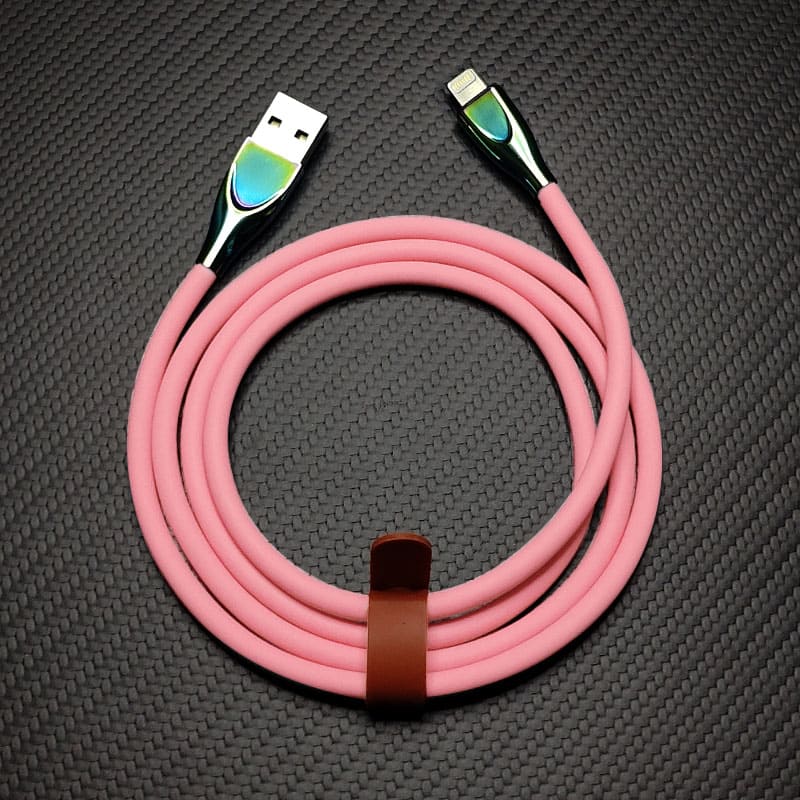 "Thin Chubby" 240W Liquid Silicone Charging Cable With Quenched Colored Connector - Image 10