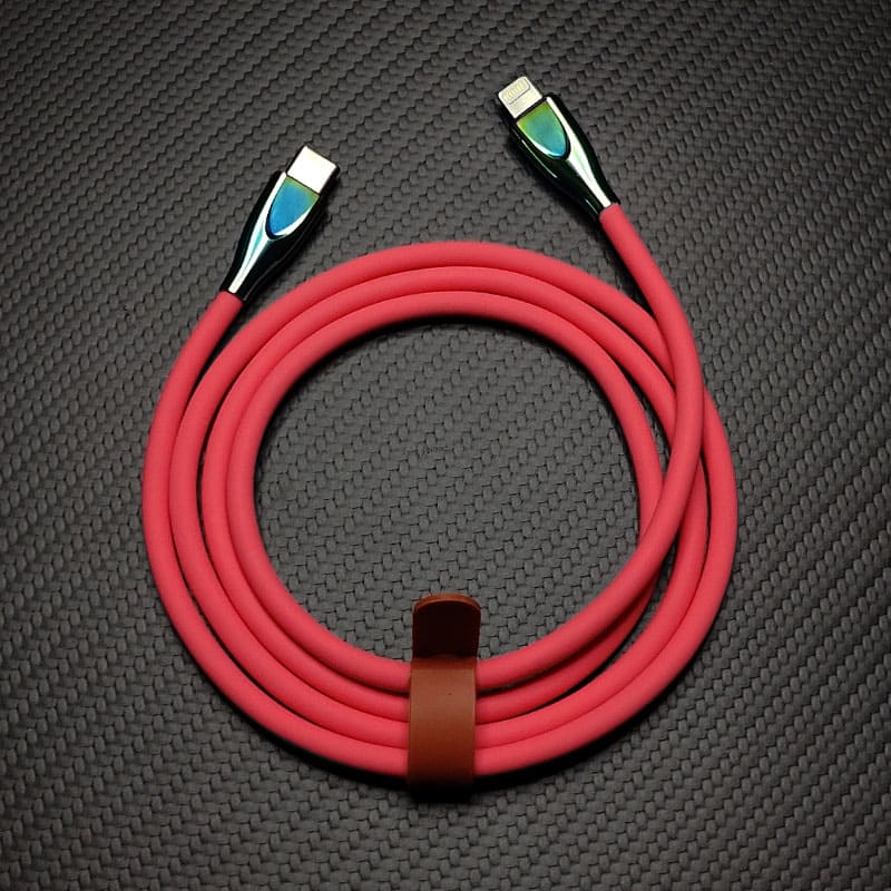 "Thin Chubby" 240W Liquid Silicone Charging Cable With Quenched Colored Connector - Image 15