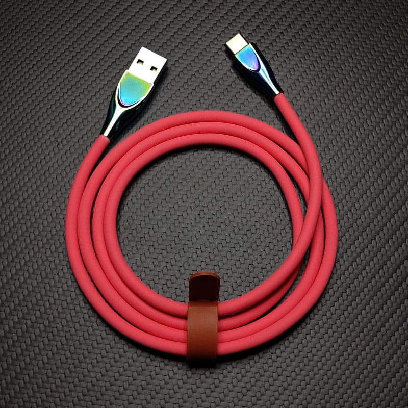 "Thin Chubby" 240W Liquid Silicone Charging Cable With Quenched Colored Connector - Image 16