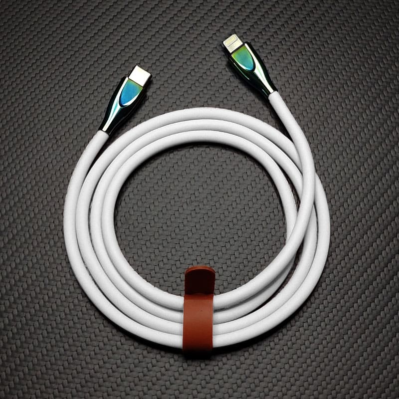 "Thin Chubby" 240W Liquid Silicone Charging Cable With Quenched Colored Connector - Image 19