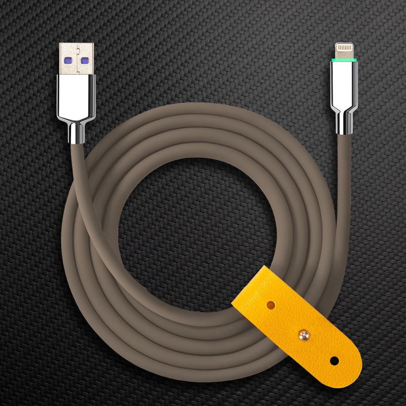 "Thin Chubby" 100W Smart Light Charging Cable With Mirrored & Frosted Connector - Image 12