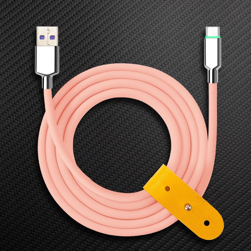 "Thin Chubby" 100W Smart Light Charging Cable With Mirrored & Frosted Connector - Image 18