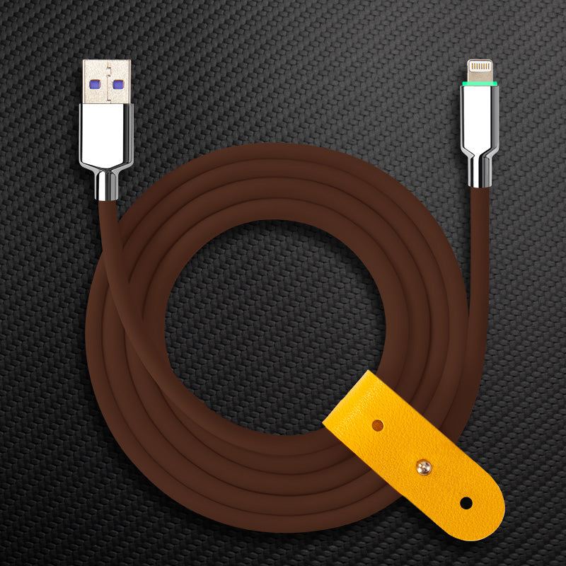 "Thin Chubby" 100W Smart Light Charging Cable With Mirrored & Frosted Connector - Image 24