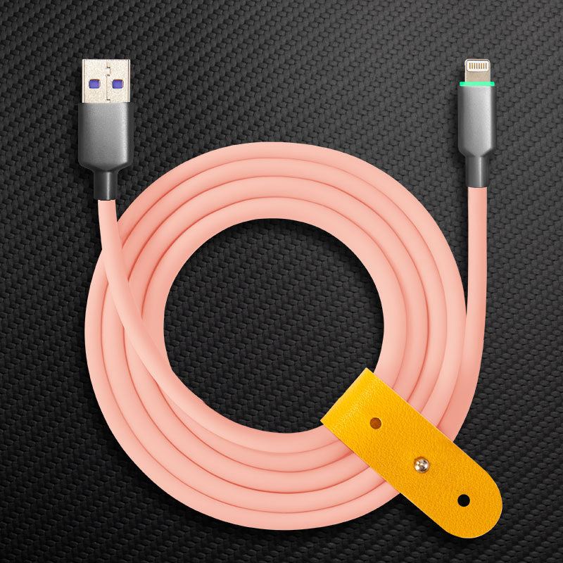 "Thin Chubby" 100W Smart Light Charging Cable With Mirrored & Frosted Connector - Image 36