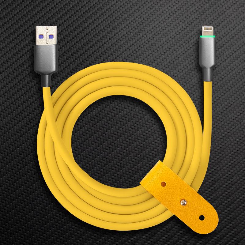 "Thin Chubby" 100W Smart Light Charging Cable With Mirrored & Frosted Connector - Image 40