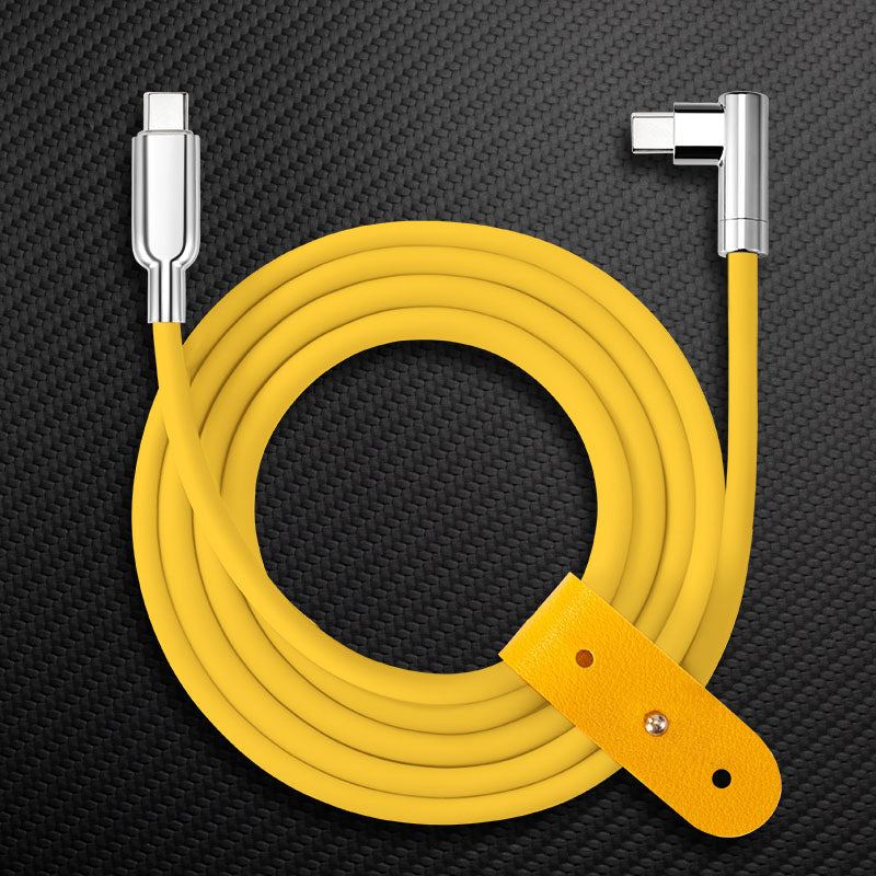 "Thin Chubby" 240W Charging Cable - 90° Elbow Design & Mirrored Connector - Image 15