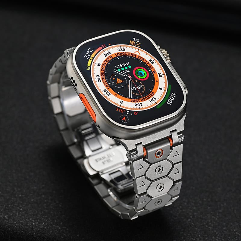 "Elegance Redefined" Luxury Titanium Stainless Steel Band For Apple Watch - Image 4