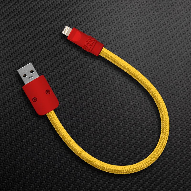 Ultra-Soft Braided 240W Color-Blocked Short Charging Cable - Image 14