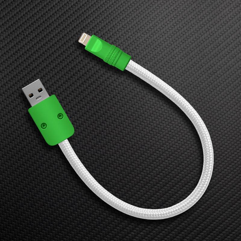 Ultra-Soft Braided 240W Color-Blocked Short Charging Cable - Image 26