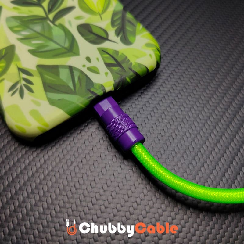 Ultra-Soft Braided 240W Color-Blocked Short Charging Cable - Image 3